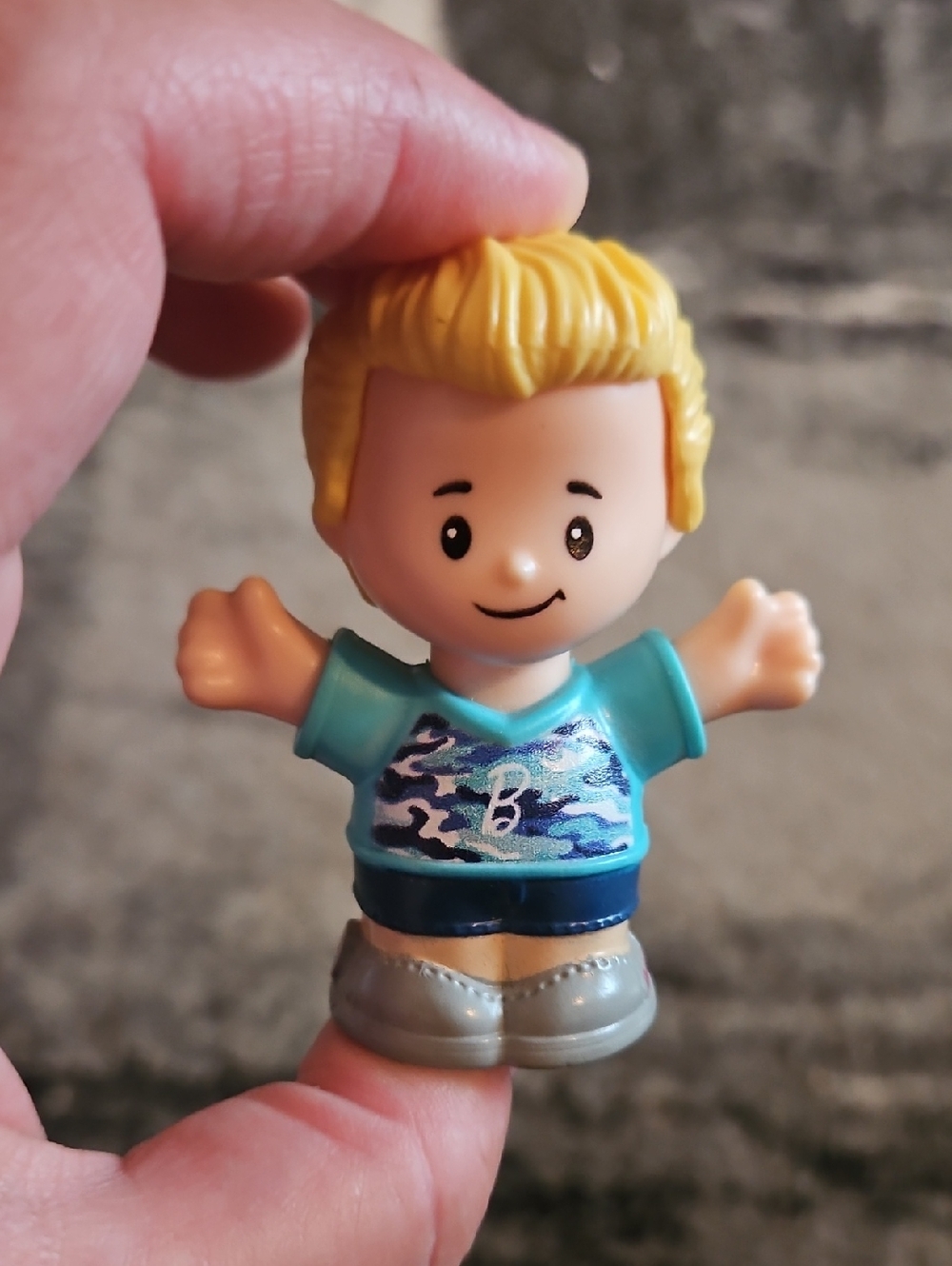 Fisher-Price Little People Barbie blonde Ken figure
